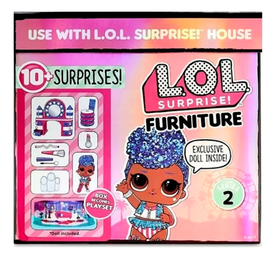 Lol Surprise! Hairvibes Y Furniture Backstage (2 Piezas)