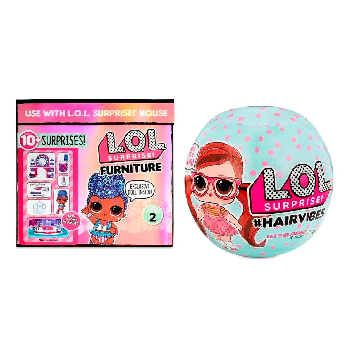 Lol Surprise! Hairvibes Y Furniture Backstage (2 Piezas)