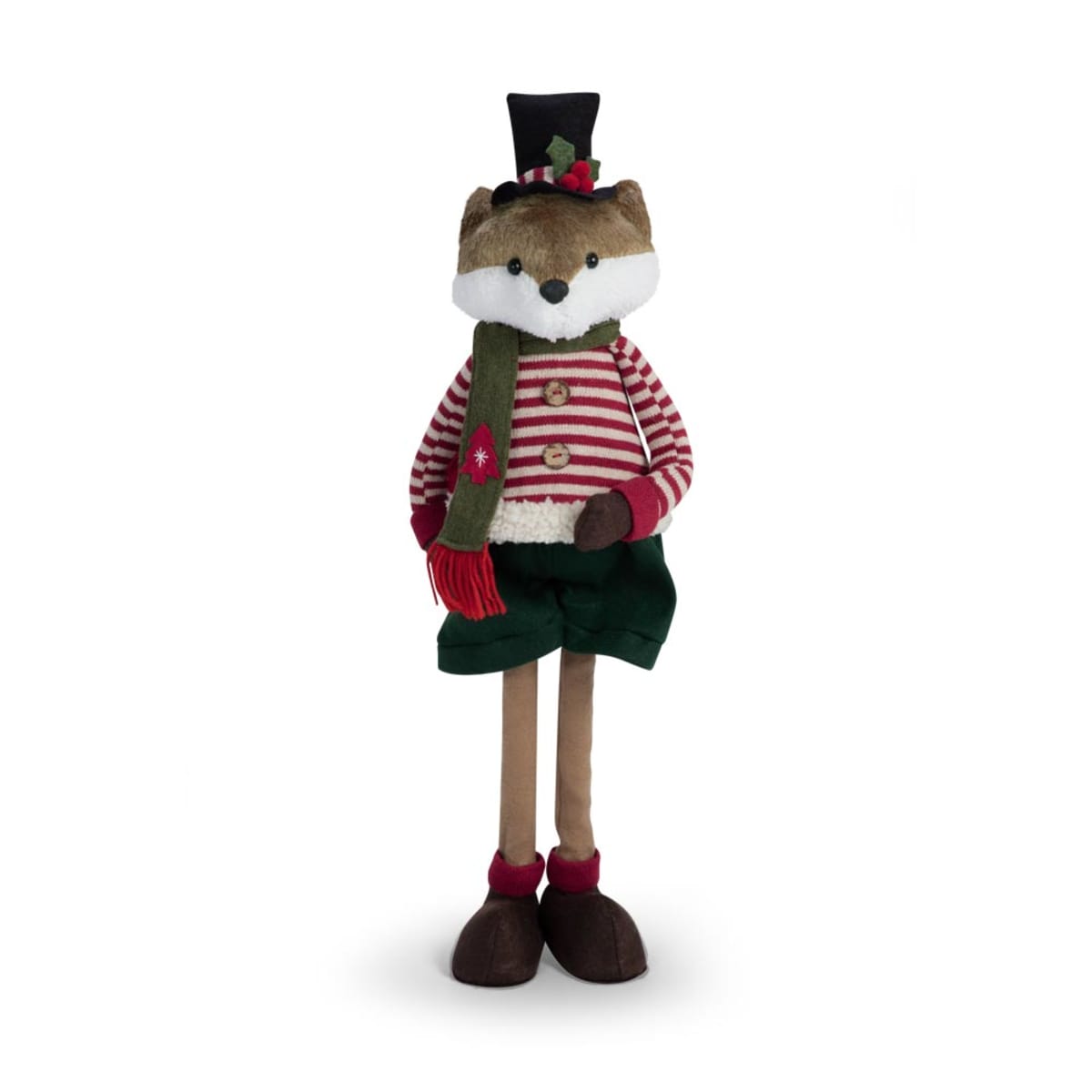 Zorro y zorra navideña, de 73 cms. de altura, retráctiles, se venden por separado, mod. 978118