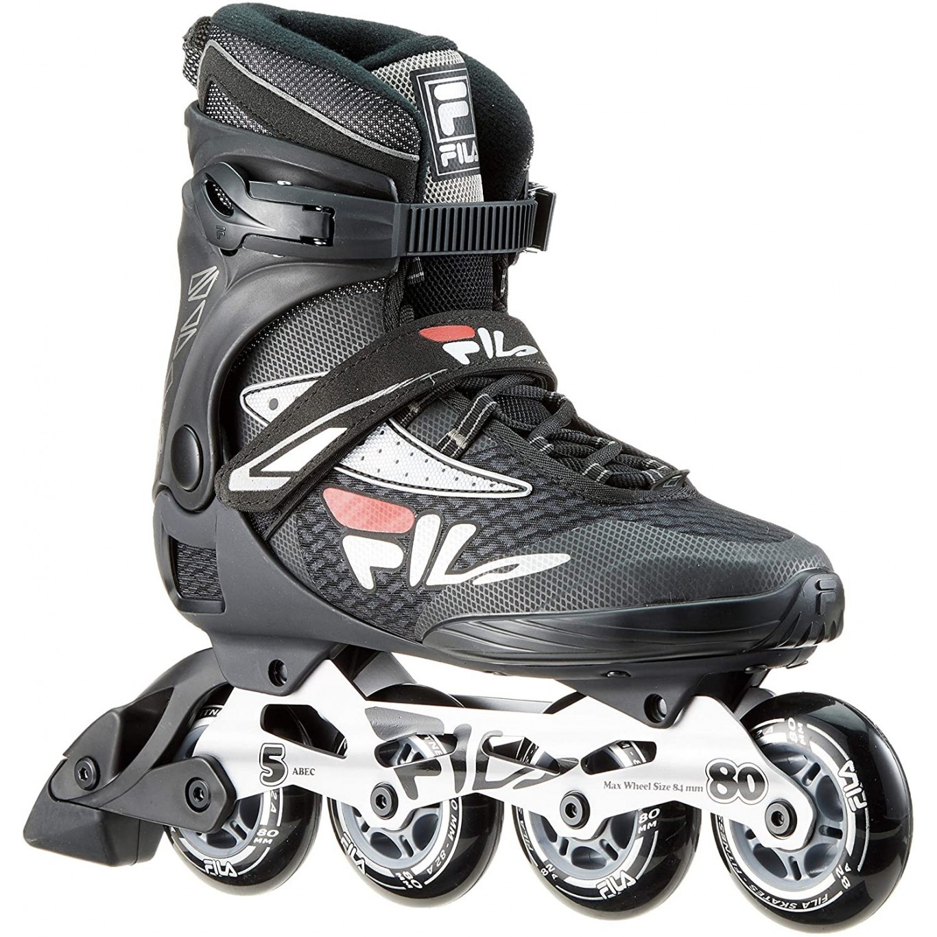 Patines Fila Legacy Pro 80 Black Silver Red