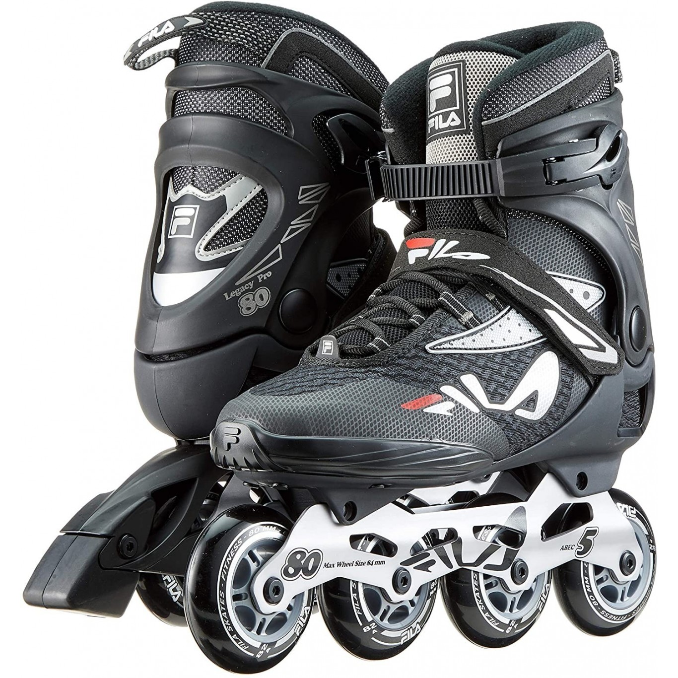 Patines Fila Legacy Pro 80 Black Silver Red