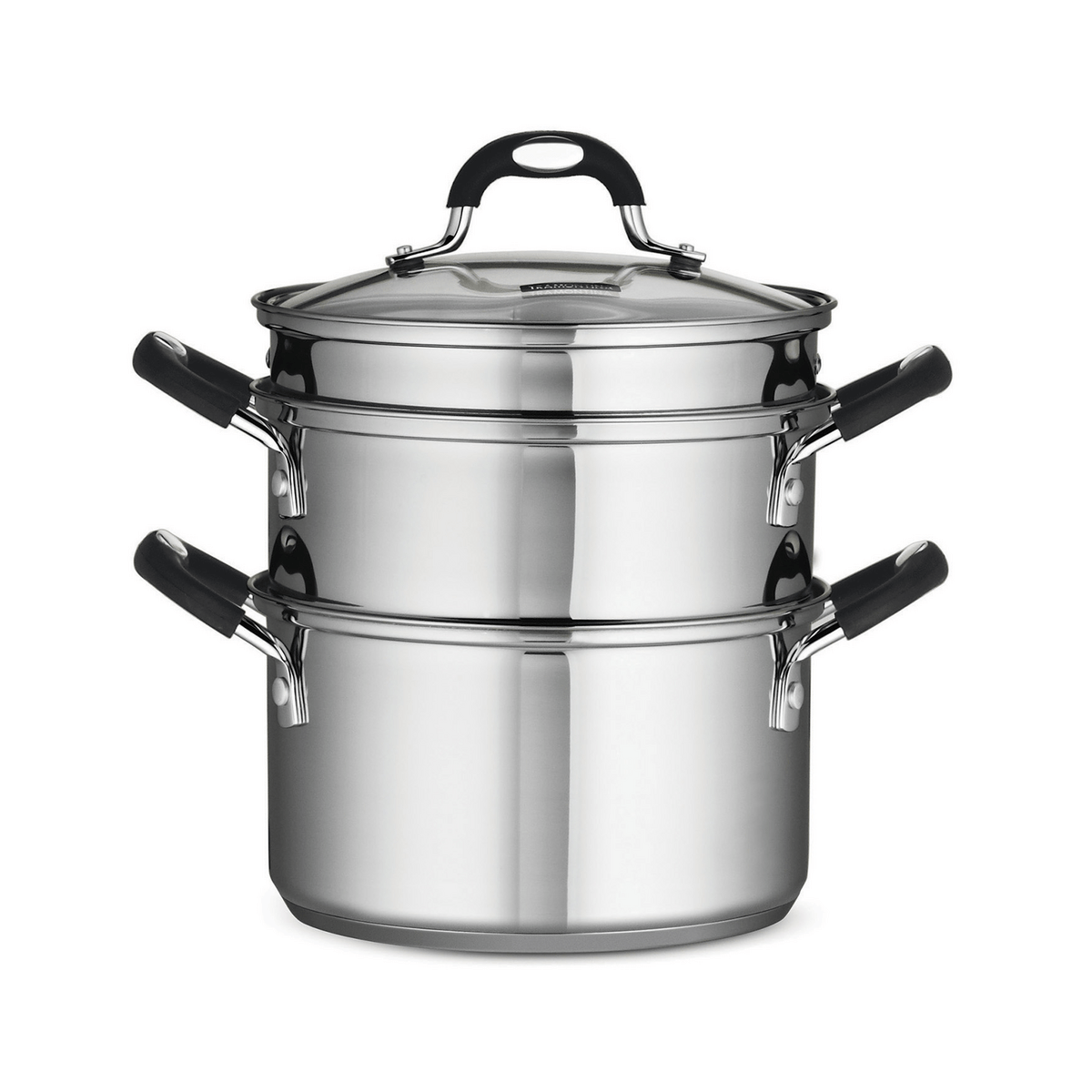 Olla alta profesional de Acero Inoxidable Multiusos con vaporera 2.8 Litros