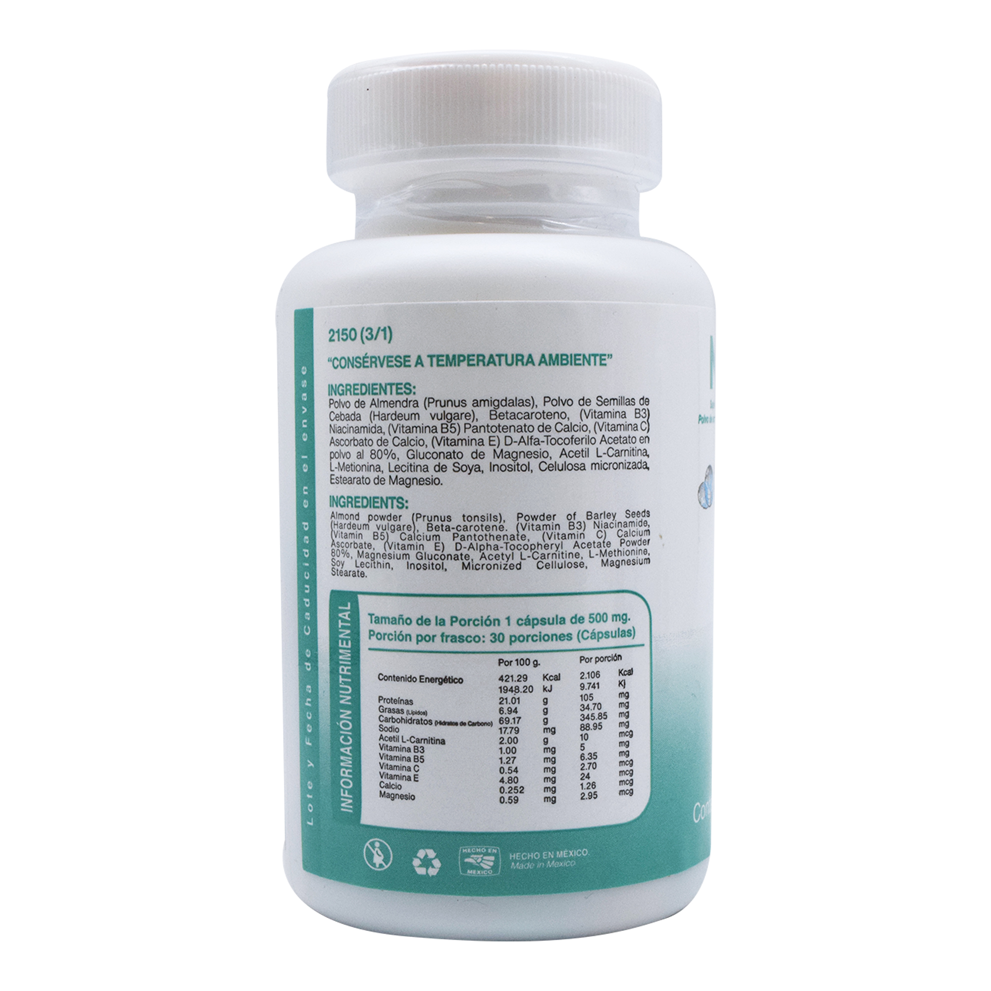 Memca 30 Cap | Shela | Desempeño mental