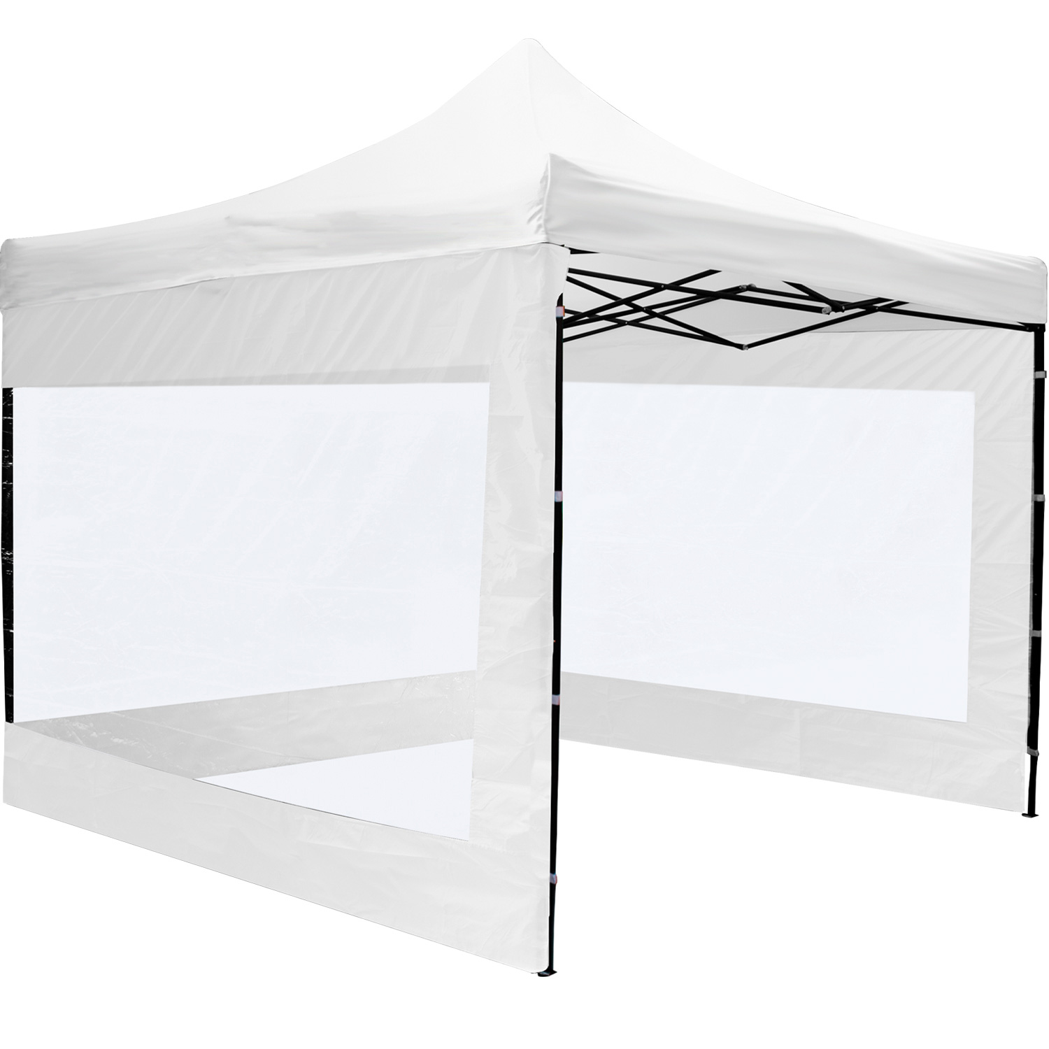 Carpa 3x3 Toldo Paredes Transparentes Blanco Armable Plegable Jardin Exterior