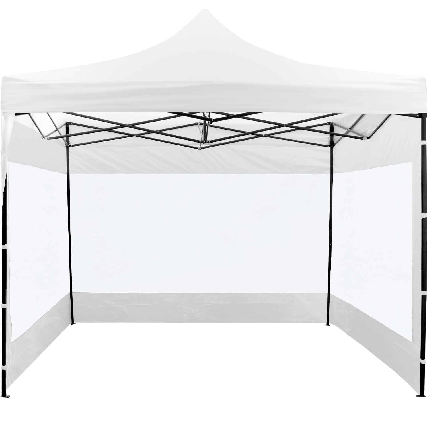 Carpa 3x3 Toldo Paredes Transparentes Blanco Armable Plegable Jardin Exterior