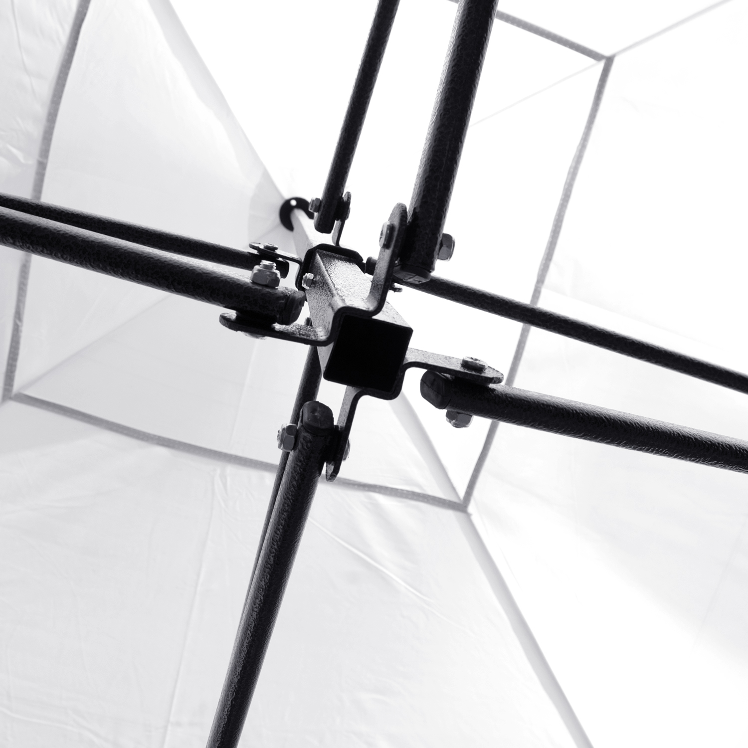 Carpa 3x3 Toldo Paredes Transparentes Blanco Armable Plegable Jardin Exterior
