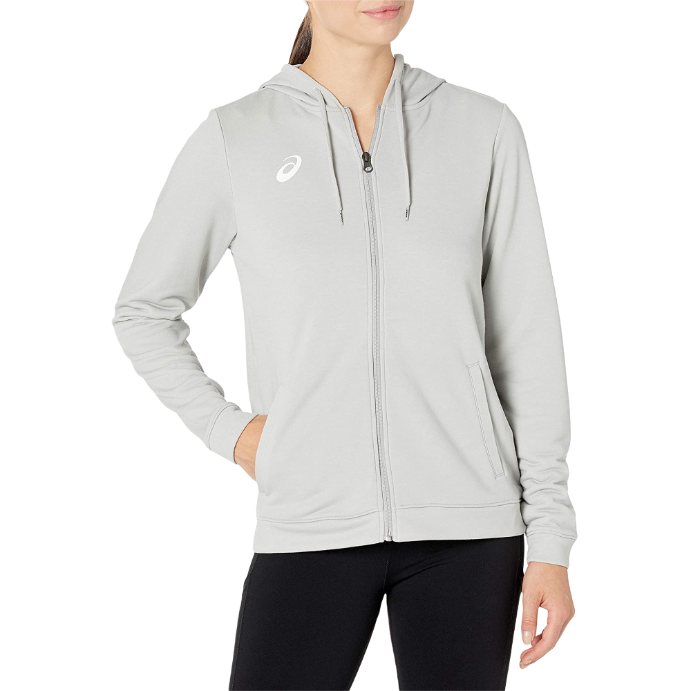 Sudadera Asics Gris claro y con Logo Blanco para Mujer