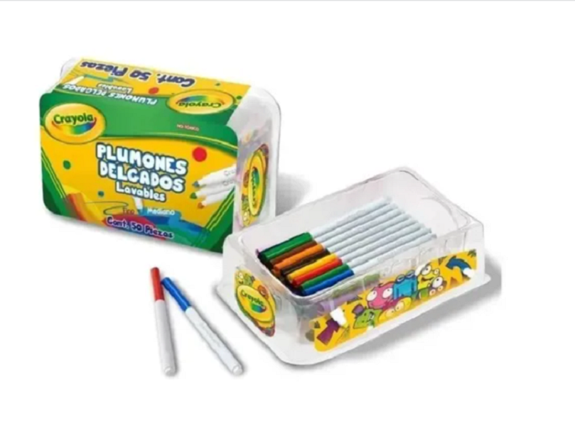 Plumones Lavables Crayola Super Tips 50 Piezas