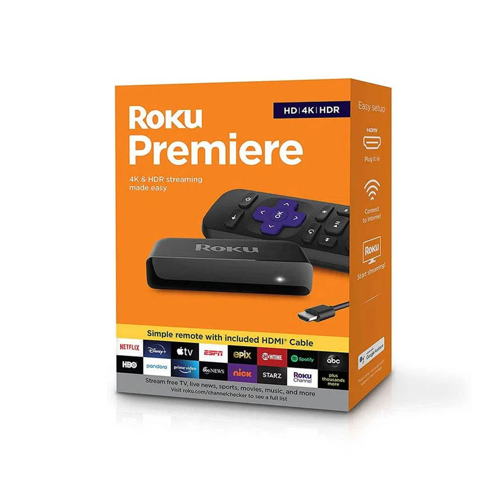 Roku 3920RW Premiere 4K HDR Streaming Player Negro 