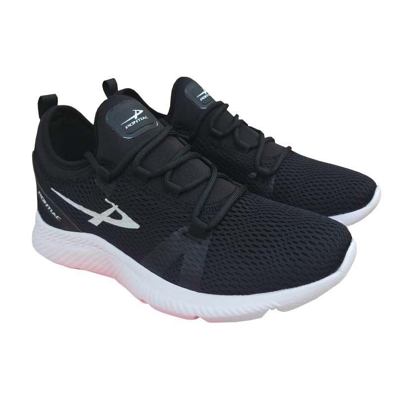 Tenis Pontiac 317 Negro Blanco Unisex Ejercicio Correr Gym