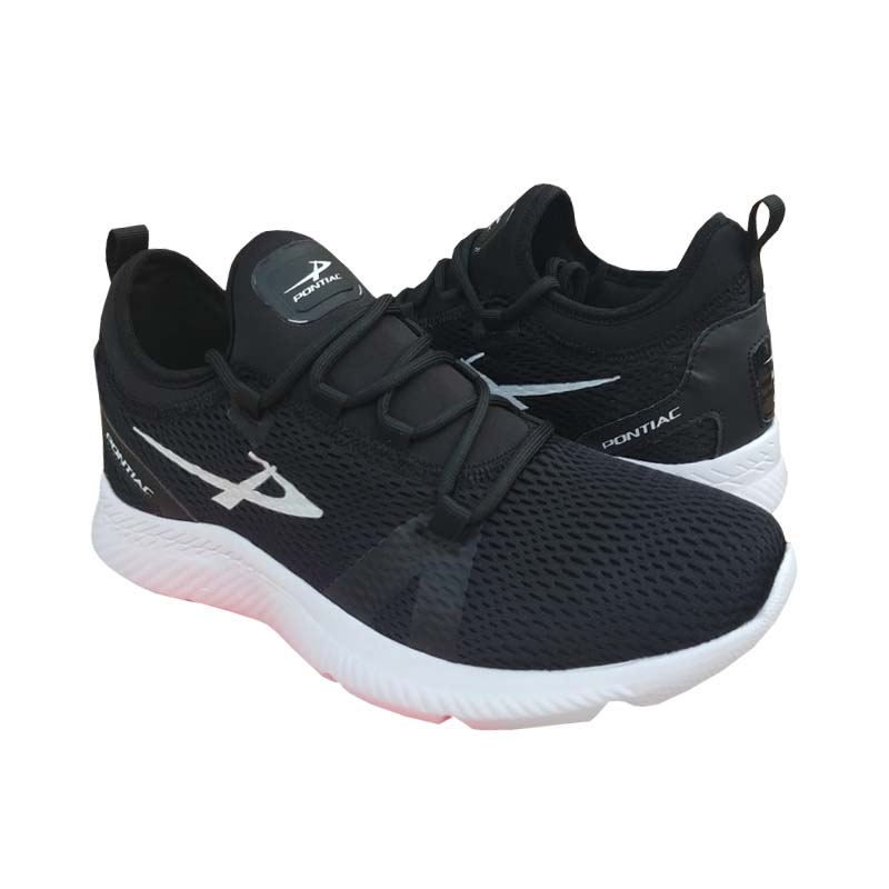 Tenis Pontiac 317 Negro Blanco Unisex Ejercicio Correr Gym