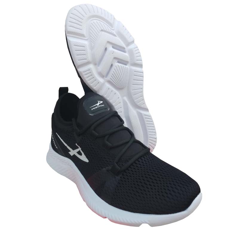 Tenis Pontiac 317 Negro Blanco Unisex Ejercicio Correr Gym