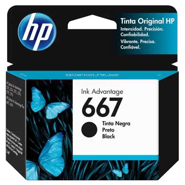 Cartucho de Tinta HP 667 Negro