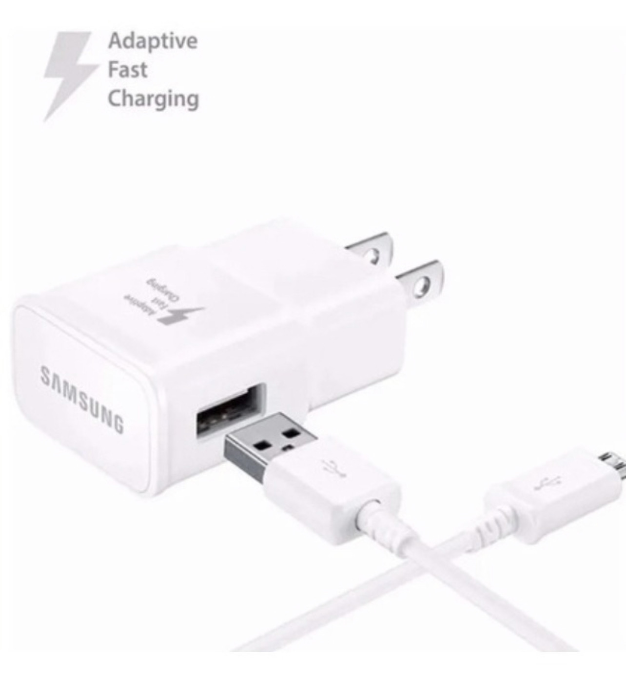 Cargador Samsung Original Carga Rápida Entrada v8 (Compatible para Cualquier dispositivo tipo V8)