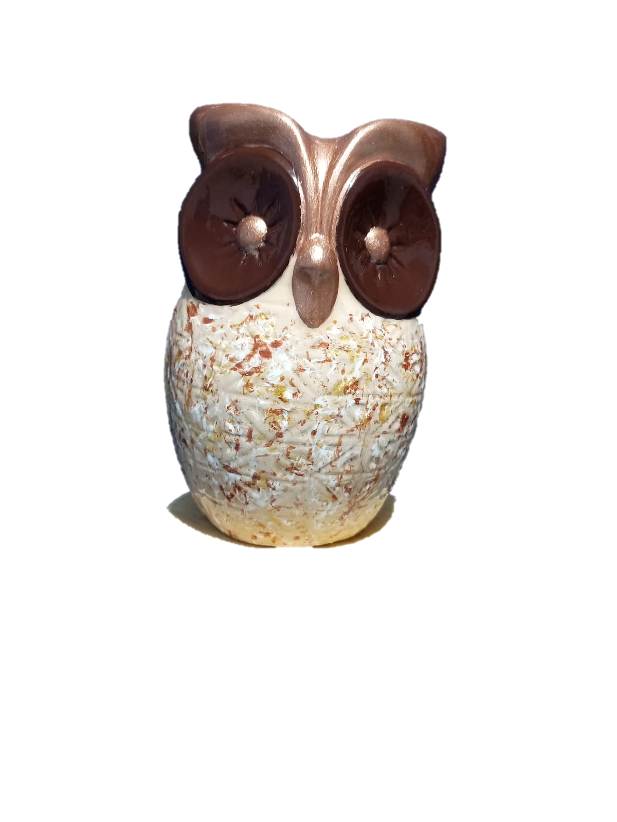  Maceta Búho de cerámica pintado a mano artesanal 