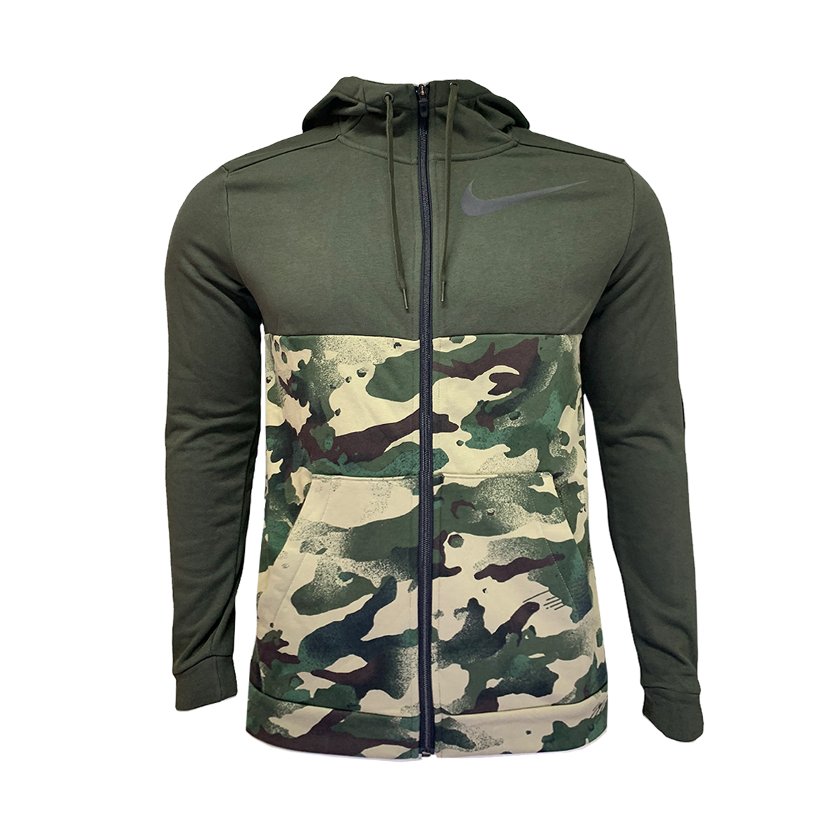 Sudadera Nike Caballero DF FZ FA Camuflaje Verde 6DJ0272355