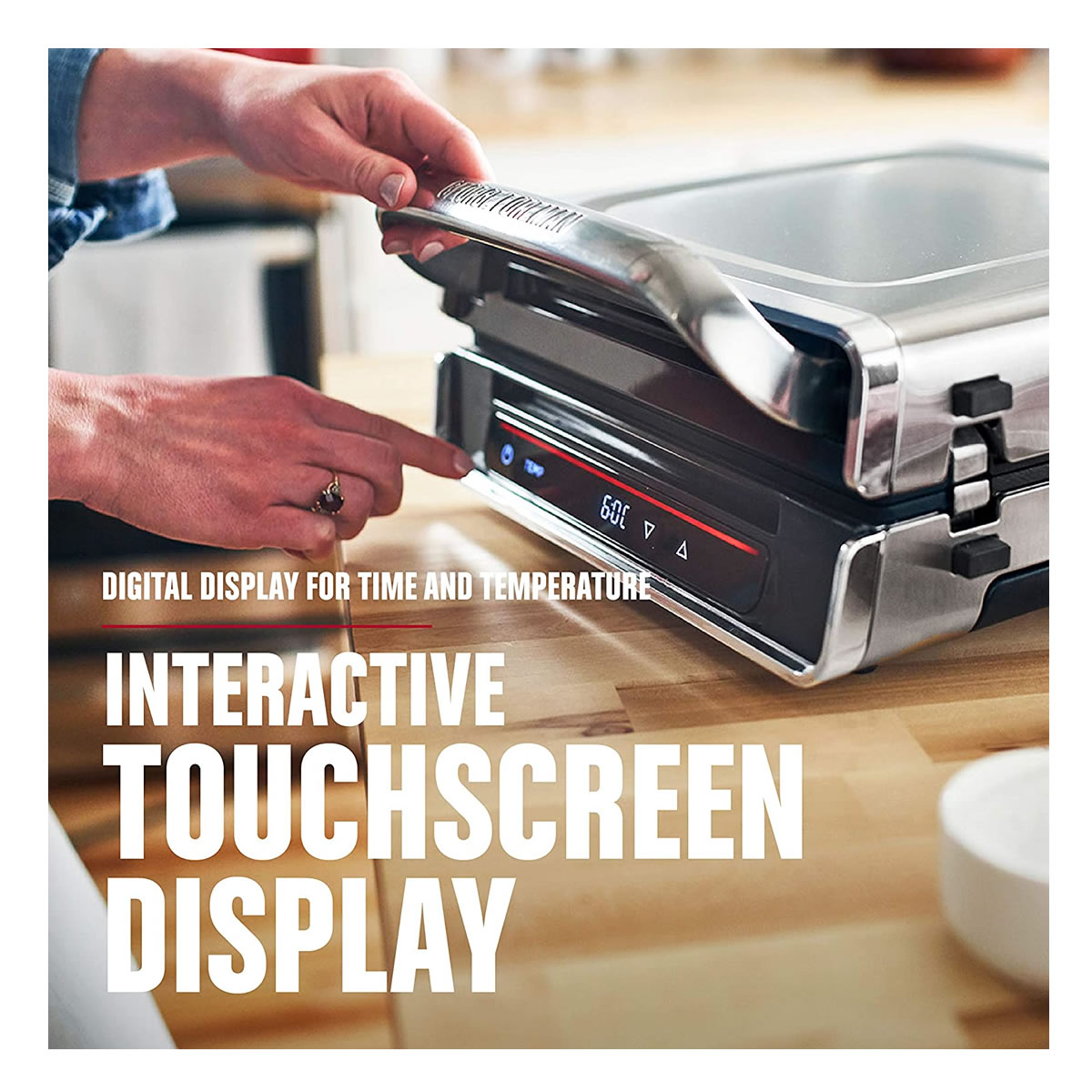 Parrilla Eléctrica De Interiores George Foreman GRD6090B CST