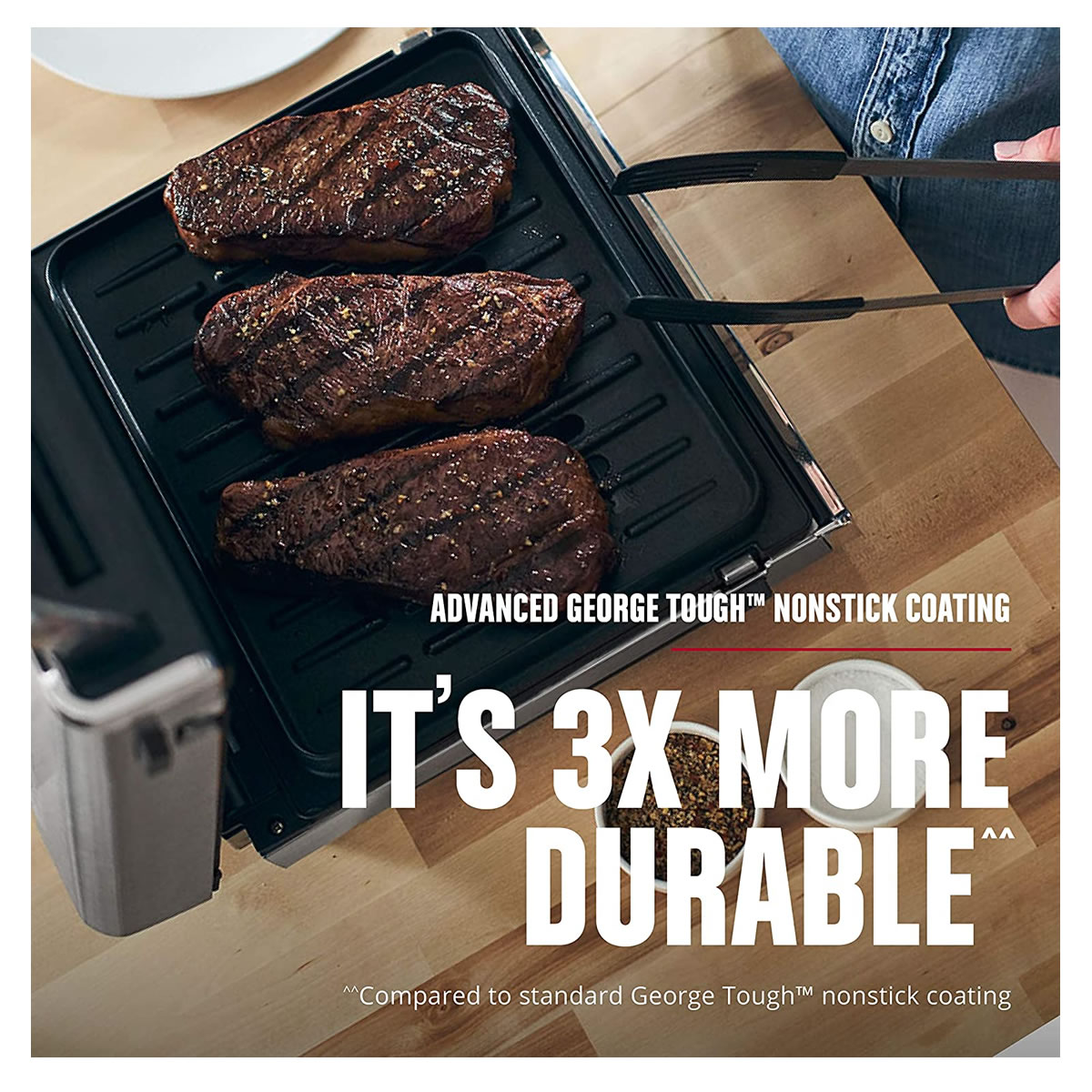 Parrilla Eléctrica De Interiores George Foreman GRD6090B CST