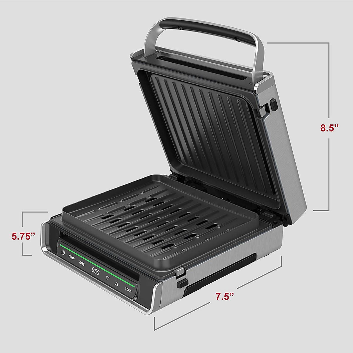 Parrilla Eléctrica De Interiores George Foreman GRD6090B CST