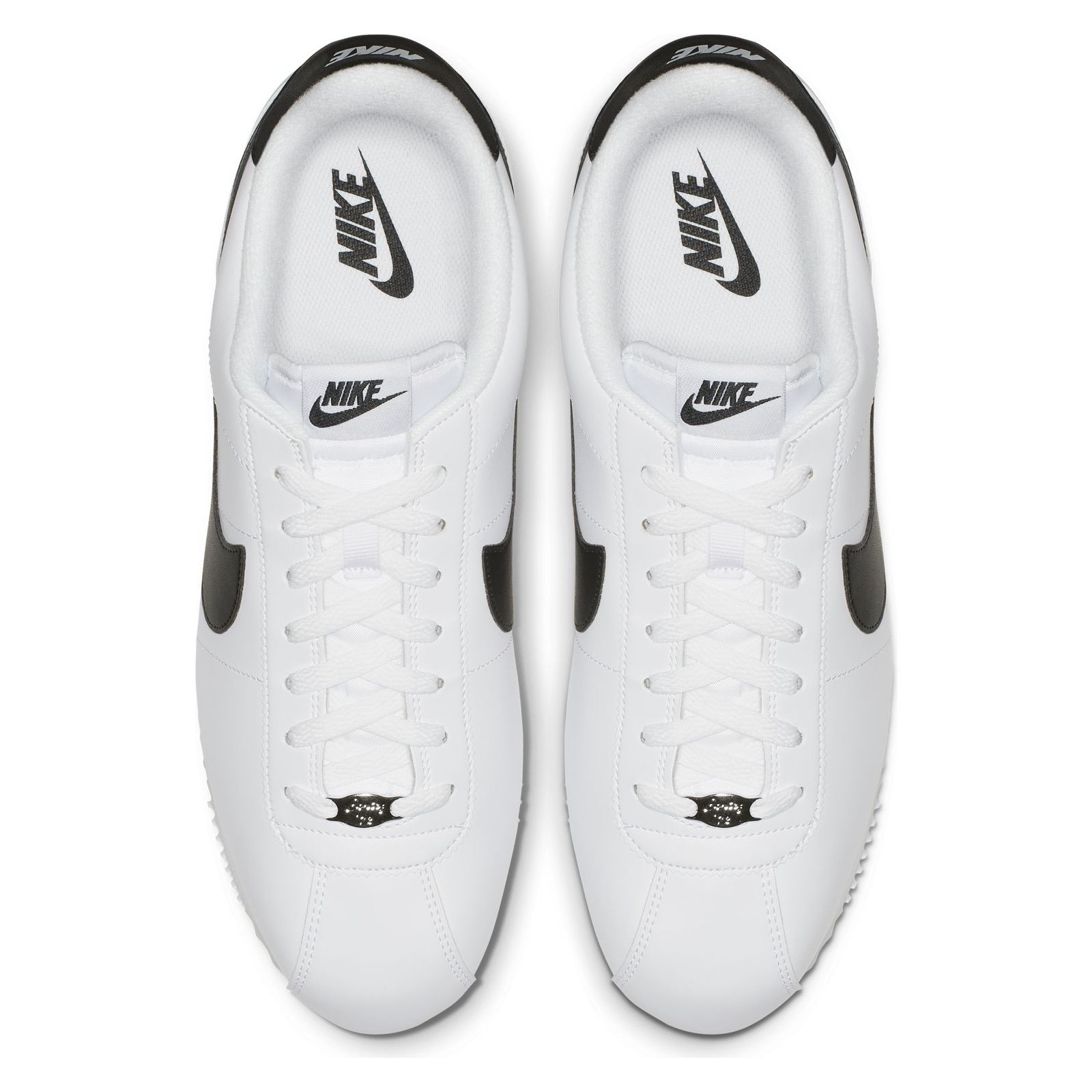 TENIS NIKE CORTEZ LEATHER BLANCO CON NEGRO (807471-101)