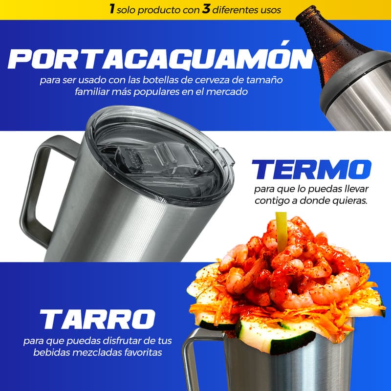 Portacaguama Master Holder Acero con Accesorios