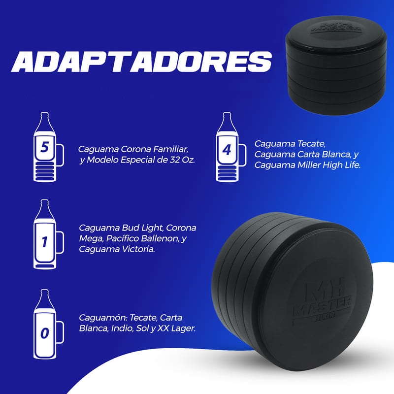 Portacaguama Master Holder Acero con Accesorios