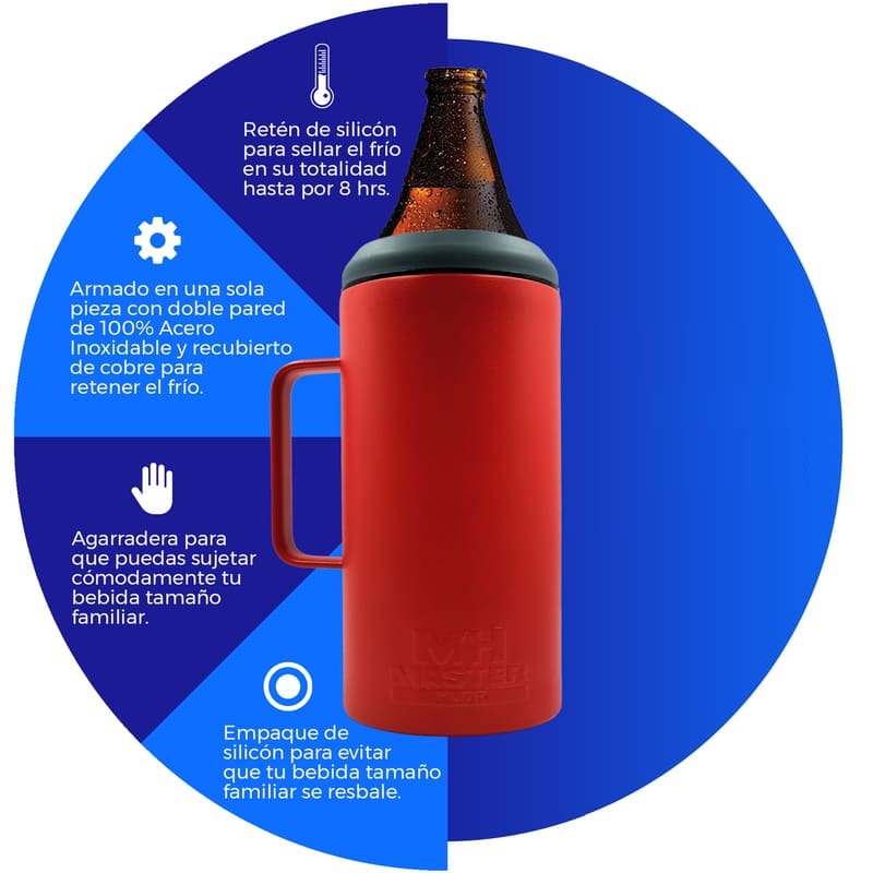 Portacaguama Master Holder Rojo con Accesorios