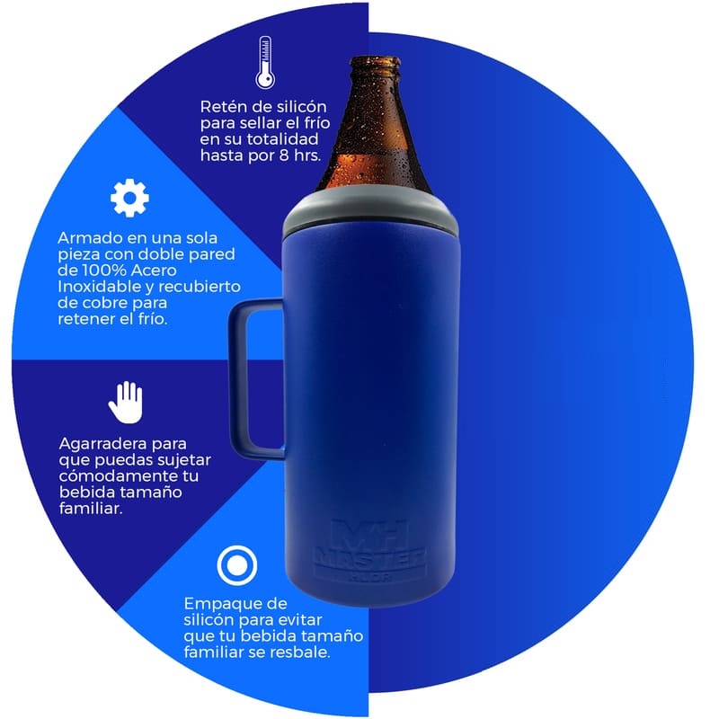 Portacaguama Master Holder Azul con Accesorios