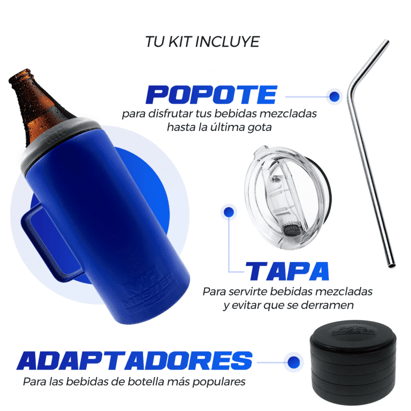 Portacaguama Master Holder Azul con Accesorios