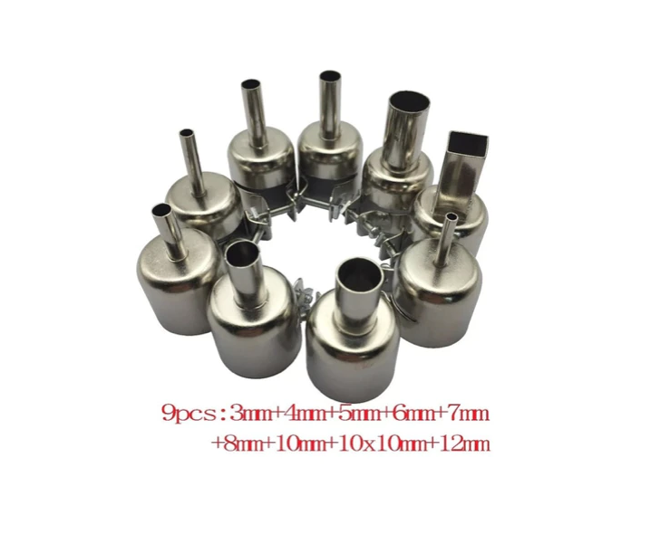 9 Boquillas Para Estacion De Calor Reforzadas Profesional