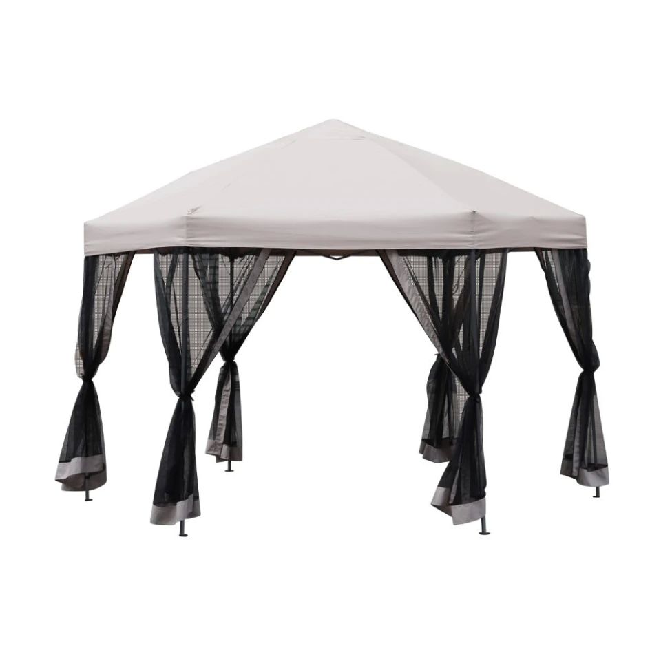  Toldo Gazebo Hexagonal Mainstays Beige