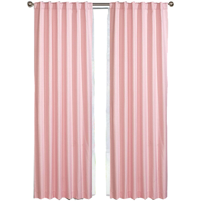 Set De Cortinas Para Sala | Cortinas Blackout Rosas + Traslúcidas + Cortinero