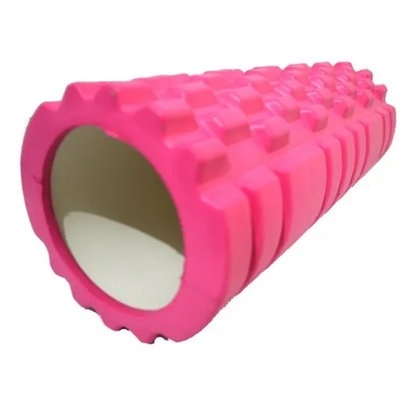 Foam Roller Rodillo Masajeador Rosa Yoga Gymker 33x14cm