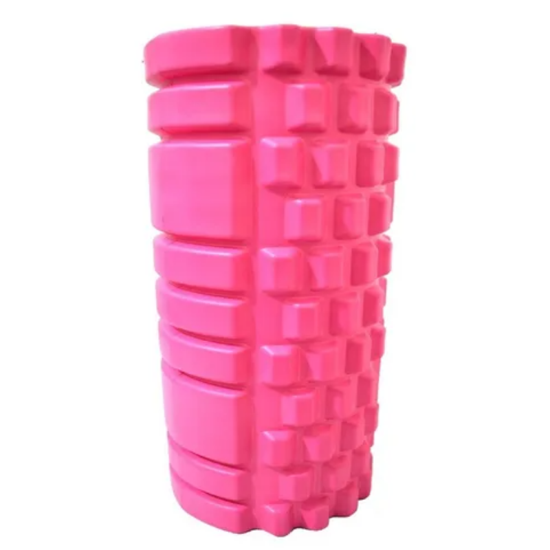 Foam Roller Rodillo Masajeador Rosa Yoga Gymker 33x14cm