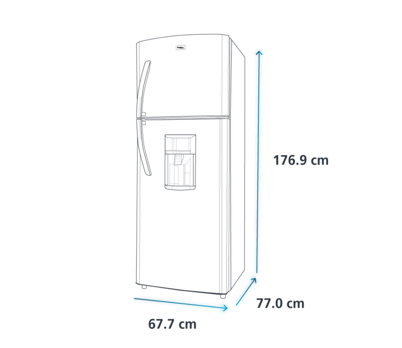 OFERTA Refrigerador Automático Mabe - RME360FGMRS0 360 L (14 pies) Silver ORT ENTREGA SÓLO VÁLIDA EN LA CIUDAD DE MÉXICO Y ZONA METROPOLITANA 