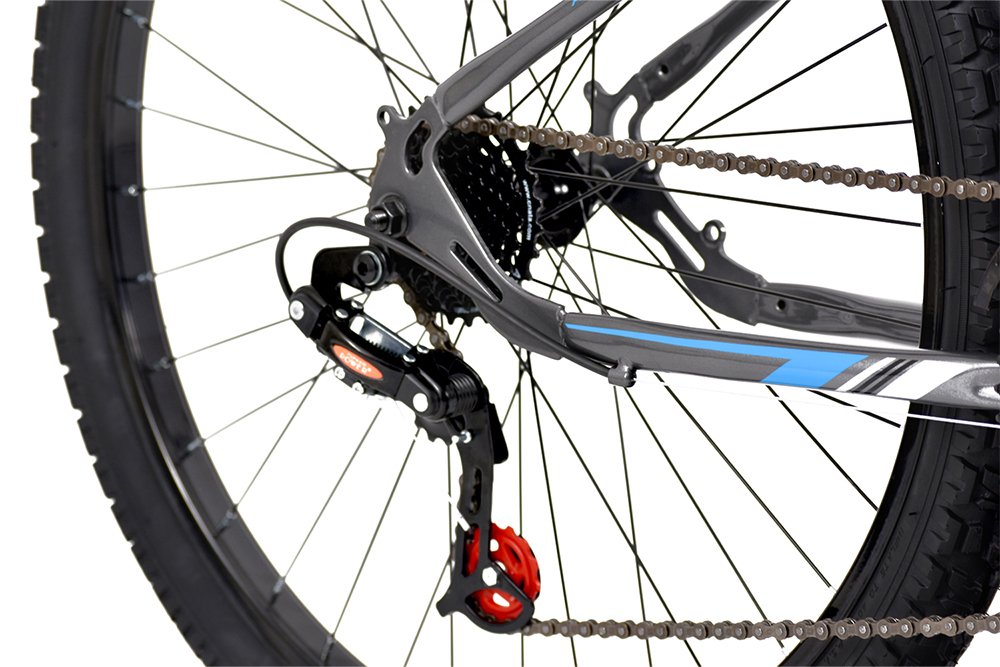 Bicicleta Veloci Deus Rodada 26 Gris de Montaña