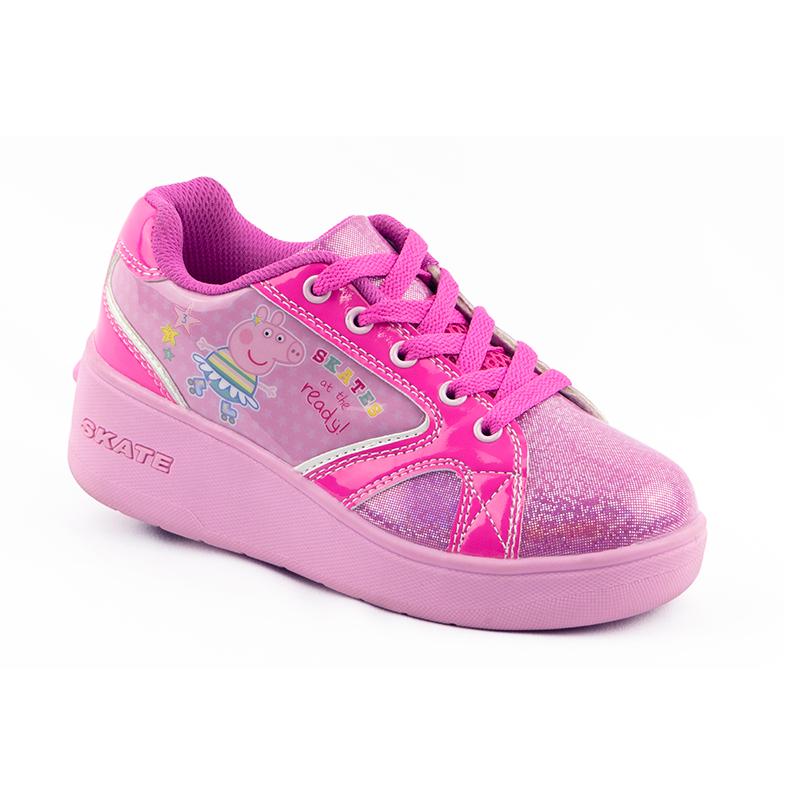 Tenis Patín Peppa Pig Para Niña Color Rosa Shine