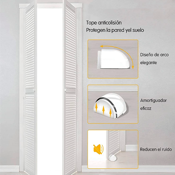 Tope Para Puerta Cuñas Antiderrapantes Para Puerta Casa - 8 Piezas