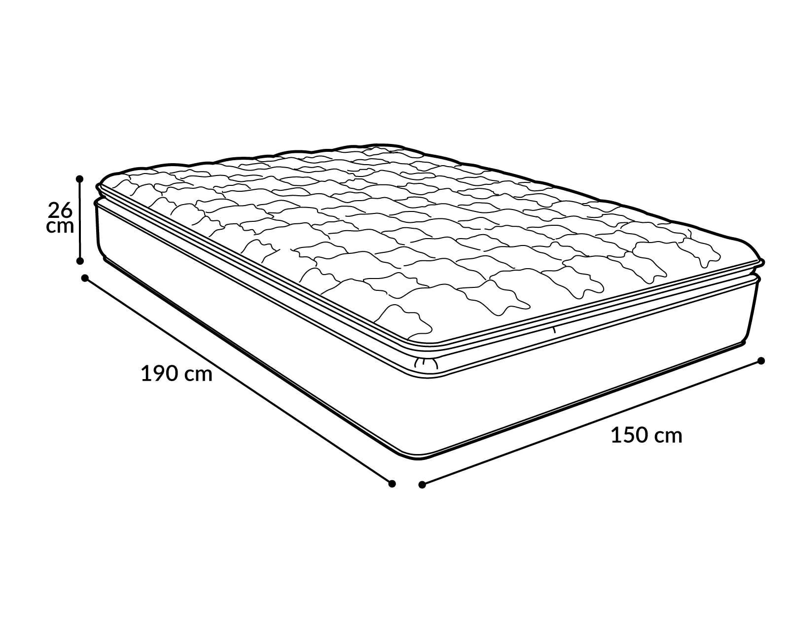 Colchón Spring Air Montreal Queen Size ORT16 ENTREGA SÓLO VÁLIDA EN LA CIUDAD DE MÉXICO Y ZONA METROPOLITANA