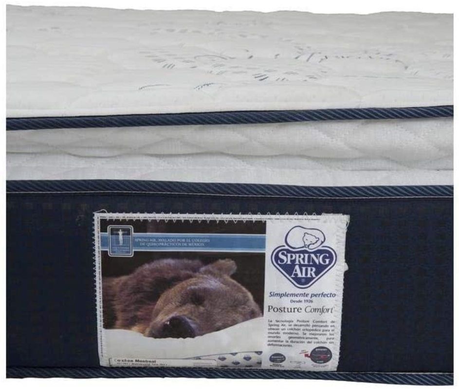 Colchón Spring Air Montreal Queen Size ORT16 ENTREGA SÓLO VÁLIDA EN LA CIUDAD DE MÉXICO Y ZONA METROPOLITANA