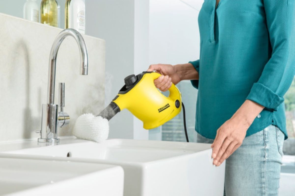 Limpiadora A Vapor  Karcher SC1 Limpieza Sin Químicos -Amarillo