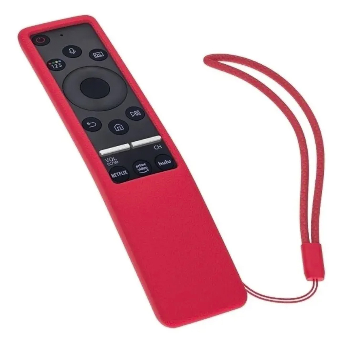 Funda Uiversal De Silicón Para Control Remoto Samsung Smart TV (Rojo)