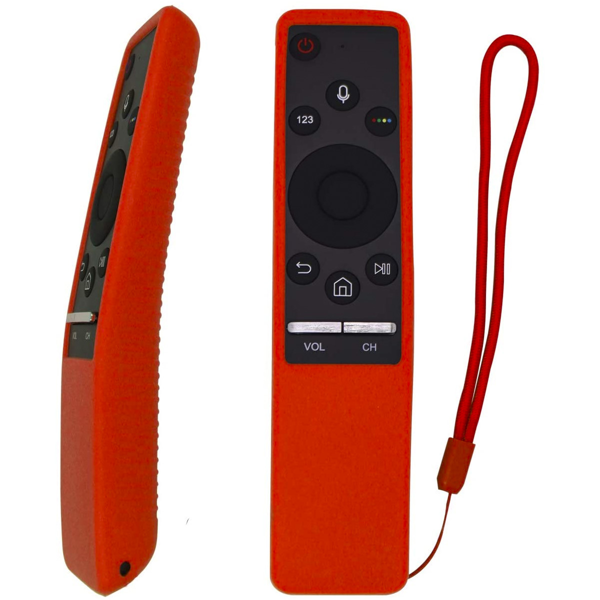 Funda Uiversal De Silicón Para Control Remoto Samsung Smart TV (Rojo)