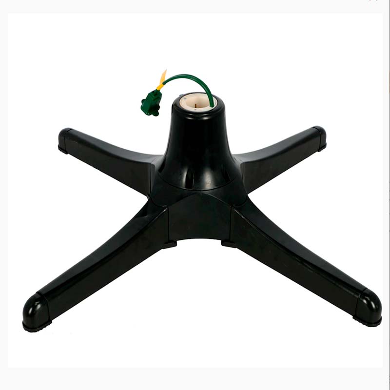 BASE GIRATORIA PARA ÁRBOL NAVIDEÑO DE 25.4 X 15.9 X 15.9 CM NEGRO