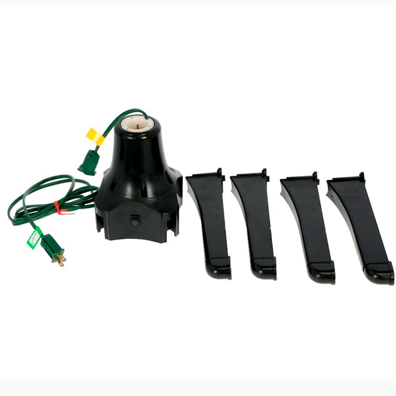 BASE GIRATORIA PARA ÁRBOL NAVIDEÑO DE 25.4 X 15.9 X 15.9 CM NEGRO