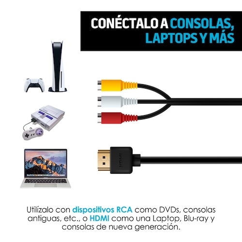 Proyector Portátil Mini HDMI, RCA, Memoria USB y Micro SD Redlemon