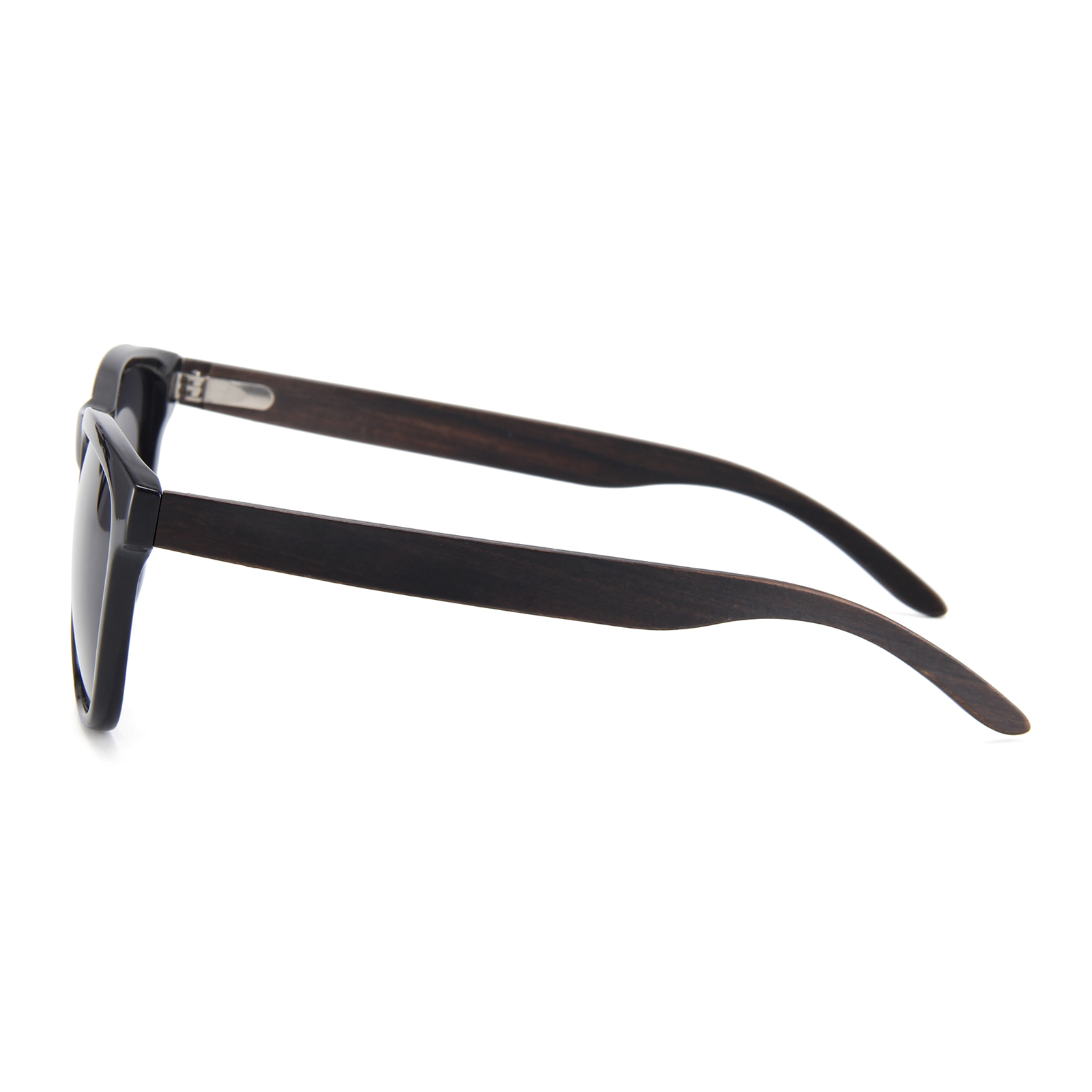 Lentes Gafas de Sol PANDAS Unisex para Hombre y Mujer Polarizados Tipo Wayfarer Oscuros de Madera UV400 Tapir Negro