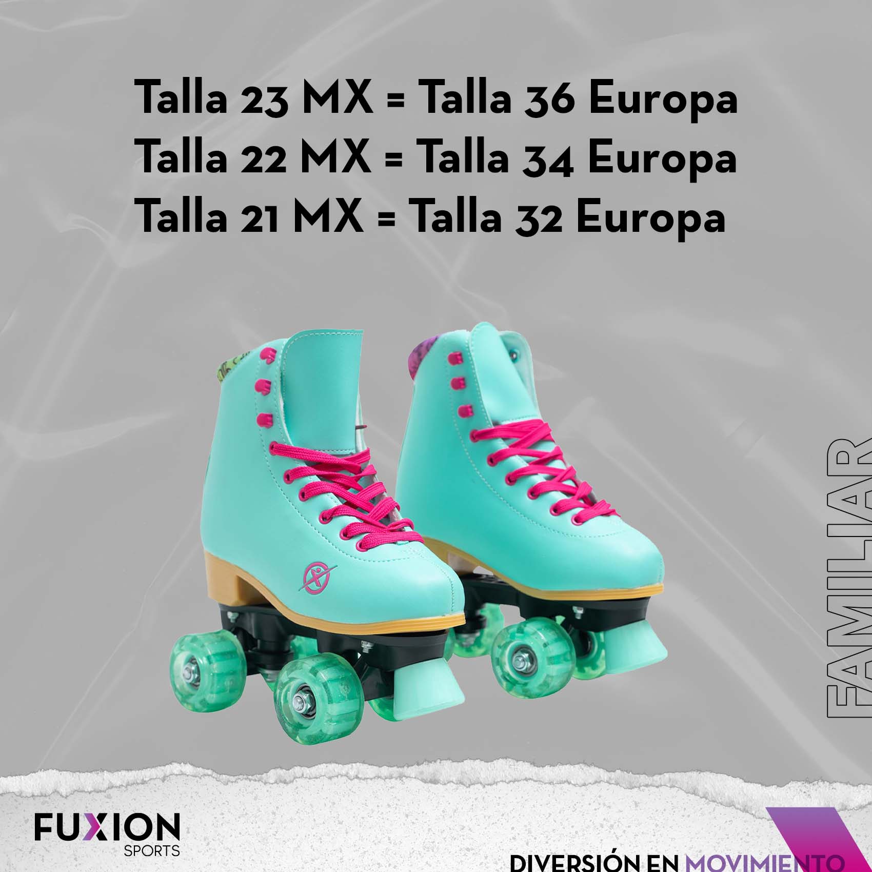 Patines 4 Ruedas para Niñas, Fuxion Sports, Luz Interior