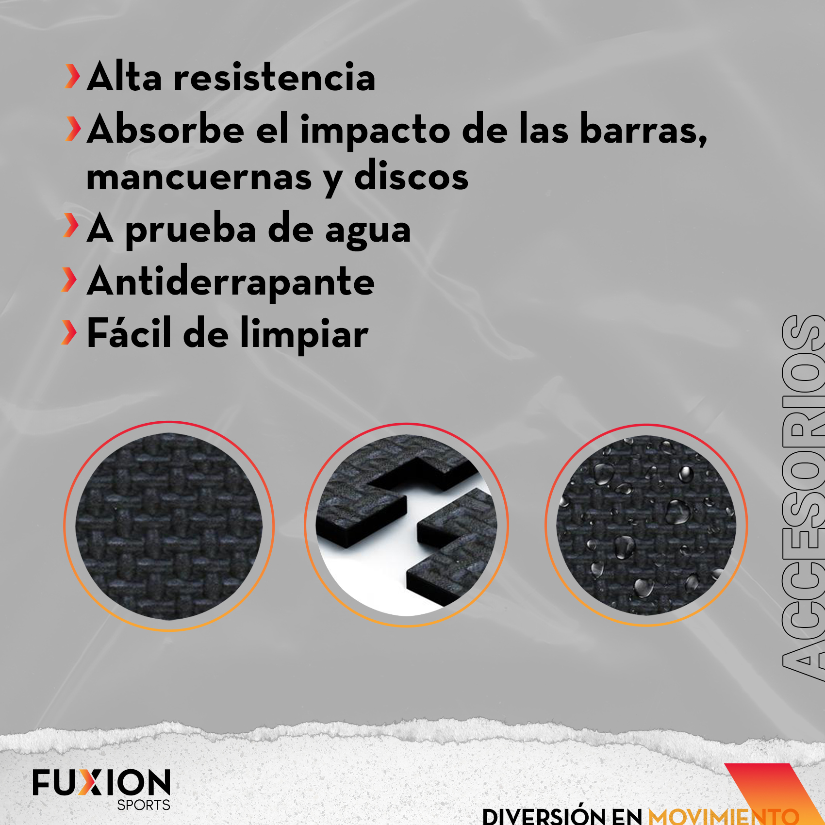 Piso De Neopreno De Alta Resistencia Para Gimnasios Y Otros(CL) 