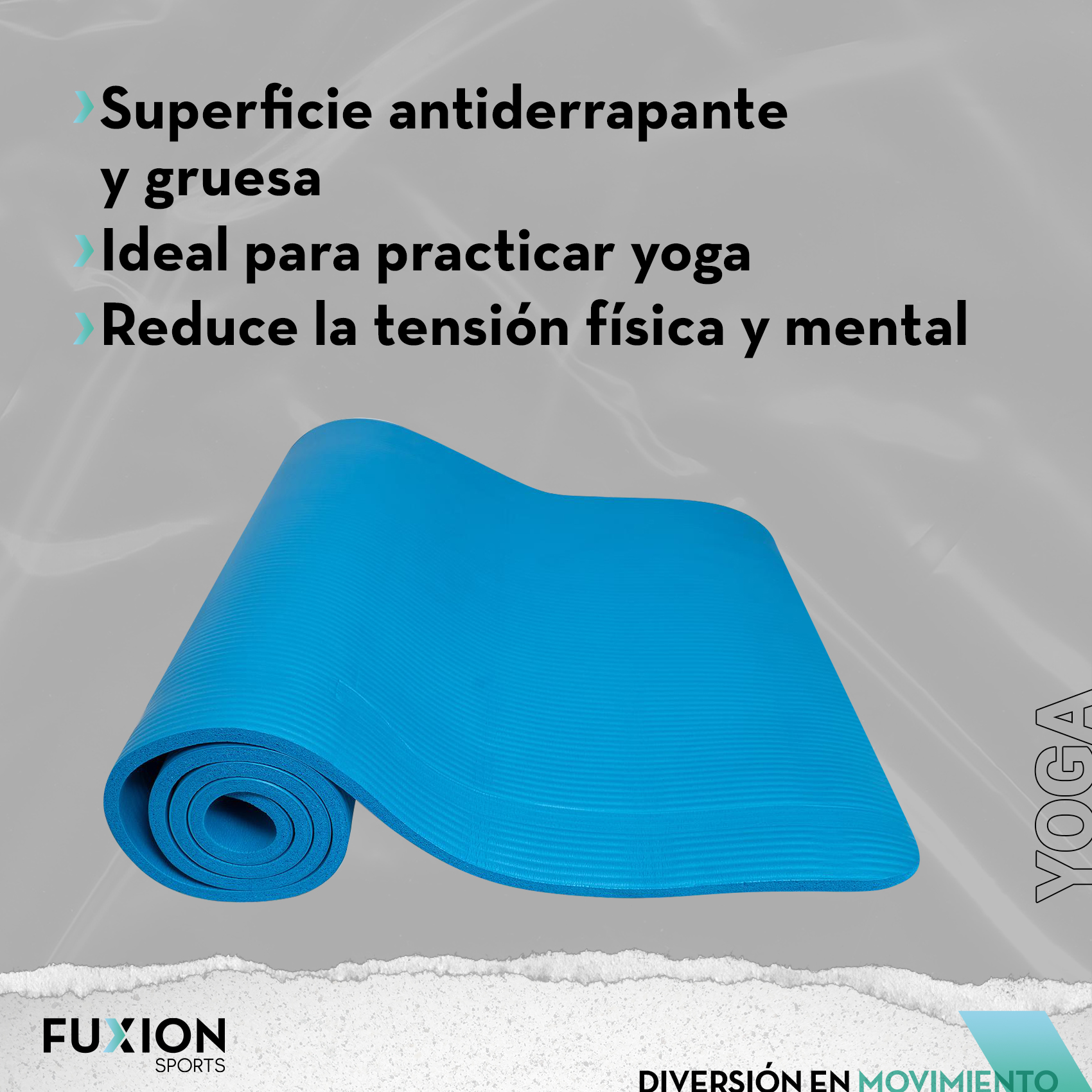 Tapete Para Yoga 10 Mm Fuxion Sports(CL) 
